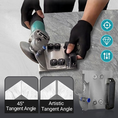 ✅Utilitaires professionnels👍Support de meuleuse d'angle pour coupe de chanfrein à 45° de carrelage 