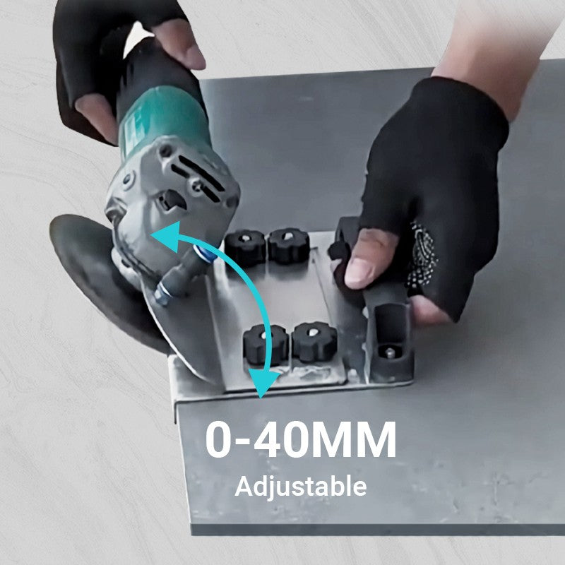 ✅Utilitaires professionnels👍Support de meuleuse d'angle pour coupe de chanfrein à 45° de carrelage 