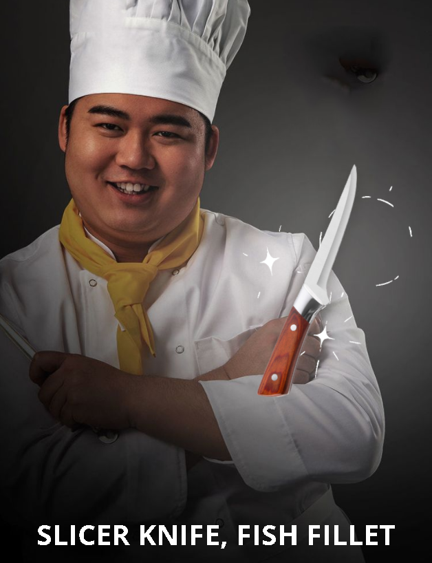Speciaal uitbeenmes van de chef