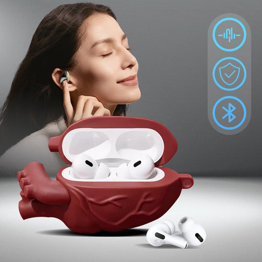 💖Christmas Sale -50% OFF🎅Creative Simulated Heart Bluetooth Earbud Case