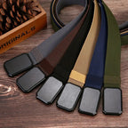 Durable No-Hole Tactical Belt with Magnet Buckle