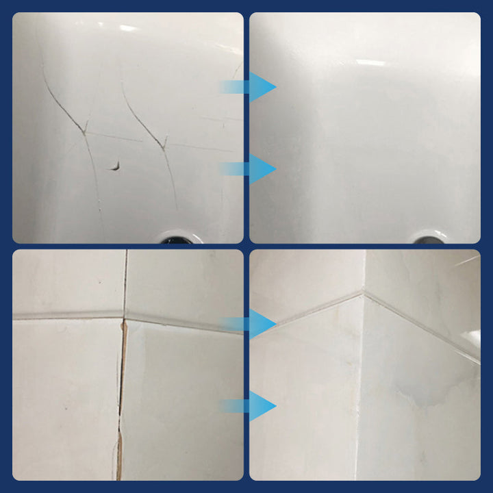 💧Multi-functional waterproof and anti-corrosion repair adhesive🔥 (suitable for ceramic floor tiles, walls, and kitchen countertops) saves time and costs.