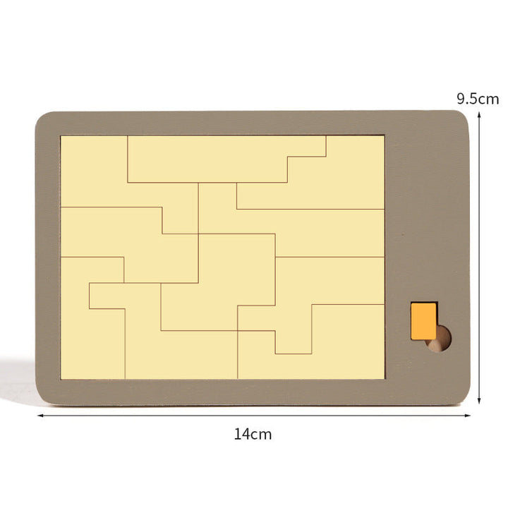 🧩  50% NYT POIS PÄÄLTÄ! ✨ Puinen tangram-palapelilauta - 7 värikästä geometrista muotoa luovaan kuvioiden lajitteluun &amp;  Montessori-oppiminen 🔺🔷