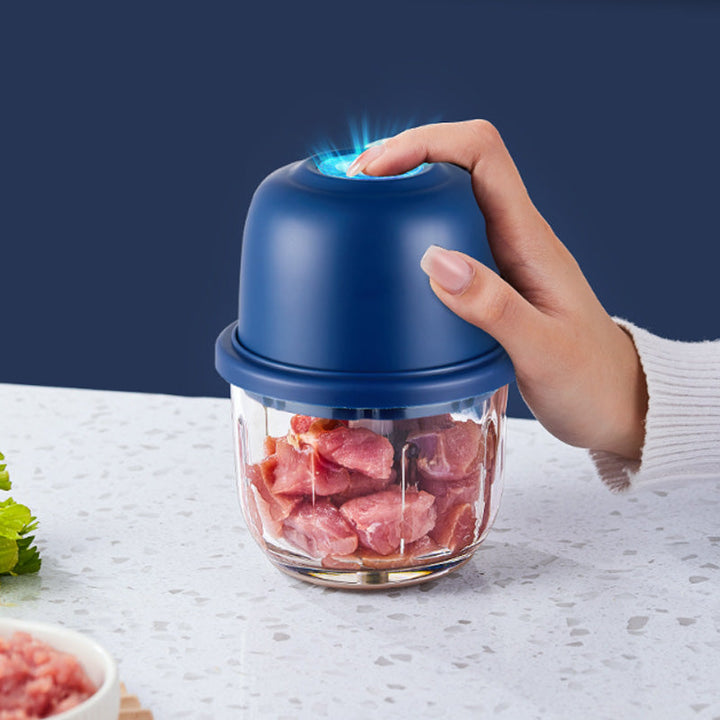 Cordless Multifunctional Mini Electric Garlic Chopper – 50K+ SOLD – One-touch operation, rechargeable &amp; perfect for onions, herbs or baby food ⚡
