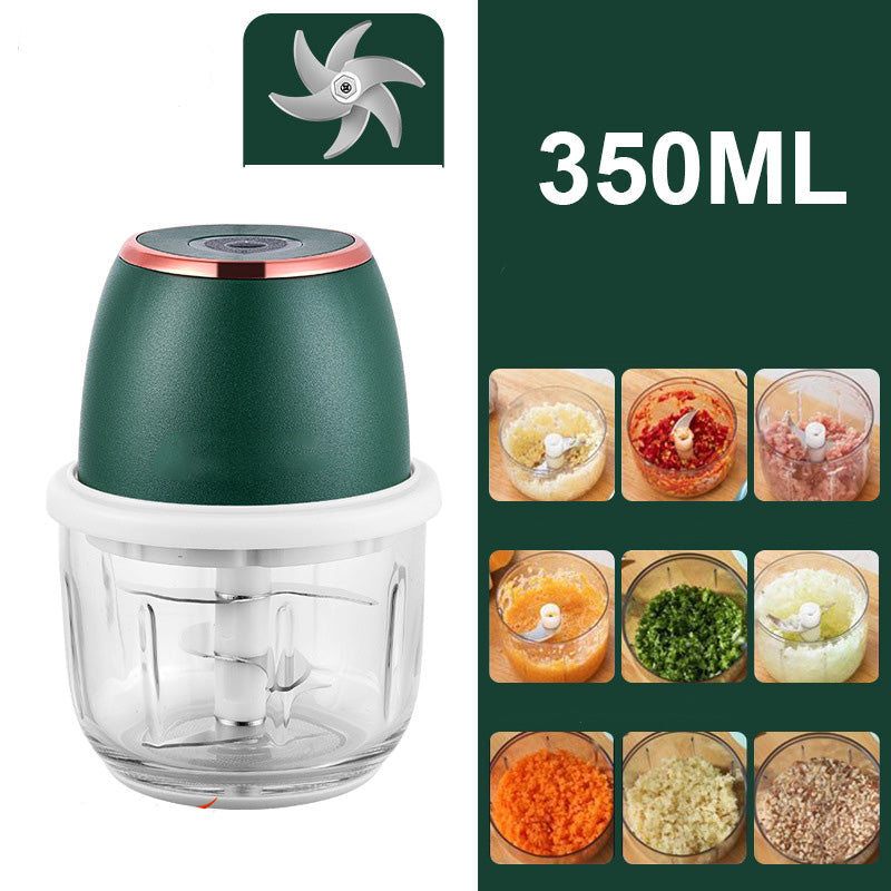 Cordless Multifunctional Mini Electric Garlic Chopper – 50K+ SOLD – One-touch operation, rechargeable &amp; perfect for onions, herbs or baby food ⚡