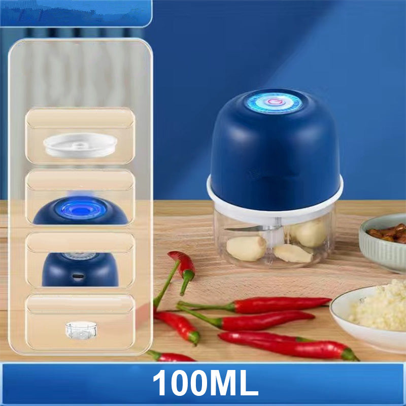 Cordless Multifunctional Mini Electric Garlic Chopper – 50K+ SOLD – One-touch operation, rechargeable &amp; perfect for onions, herbs or baby food ⚡