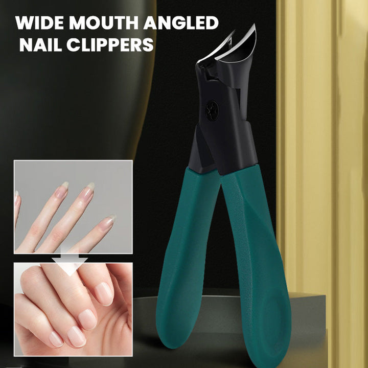 LAST DAY - BUY 1 GET 1 FREE💗Wide Mouth Angled Nail Clippers -- Anti-Splash &amp; Heavy Duty