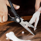 🎁Professional Stainless Steel Kitchen Knife Set（chef's knife, meat knife, utility knife,fruit knife,kitchen scissors, peeler.）