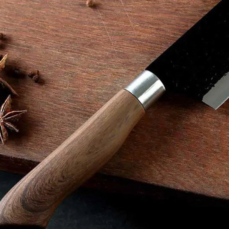 🎁Professional Stainless Steel Kitchen Knife Set（chef's knife, meat knife, utility knife,fruit knife,kitchen scissors, peeler.）