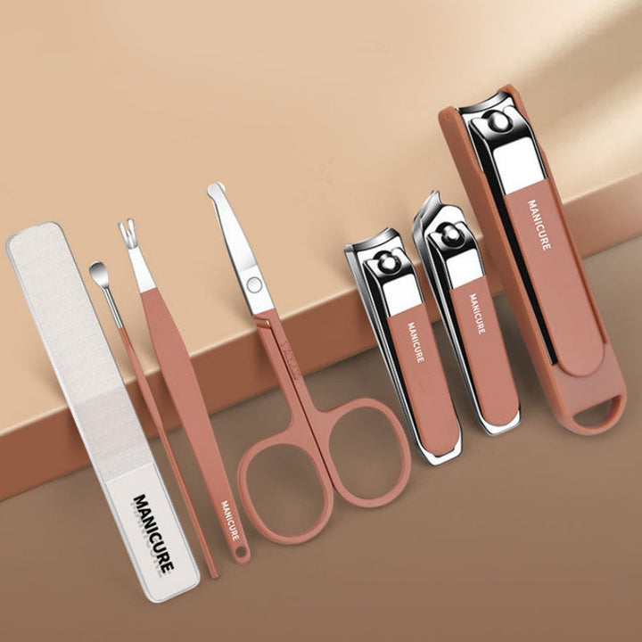 🔥Hot Sale(50% OFF)🔥Splash-Proof Portable 7-PCS Nail Clipper Manicure Set