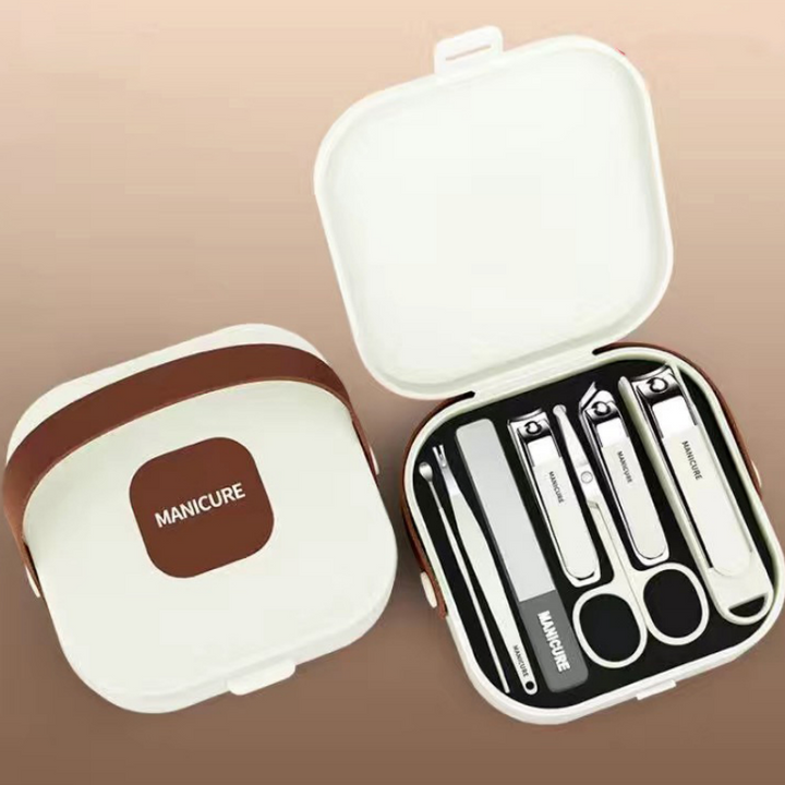 🔥Hot Sale(50% OFF)🔥Splash-Proof Portable 7-PCS Nail Clipper Manicure Set