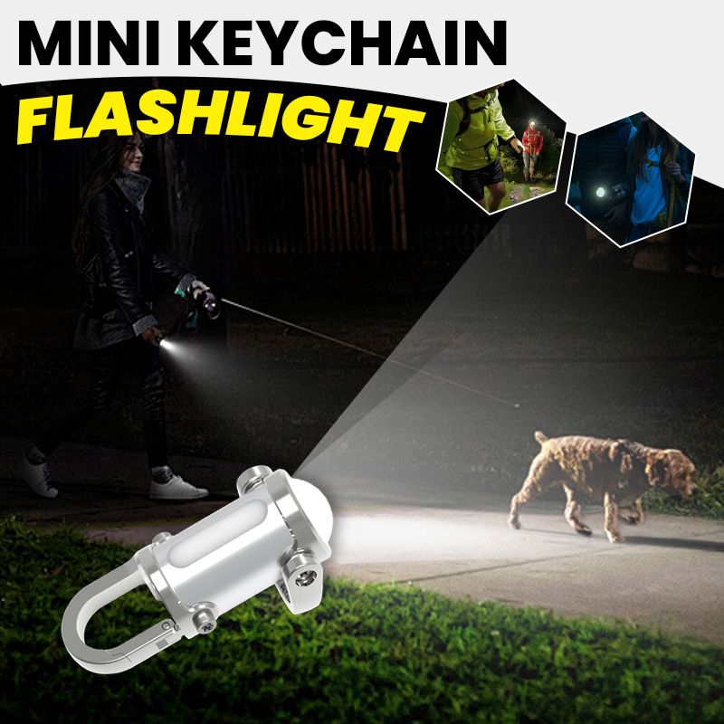 🔥Aanbieding🔥1200LM superheldere mini-sleutelhangerzaklamp waterdicht