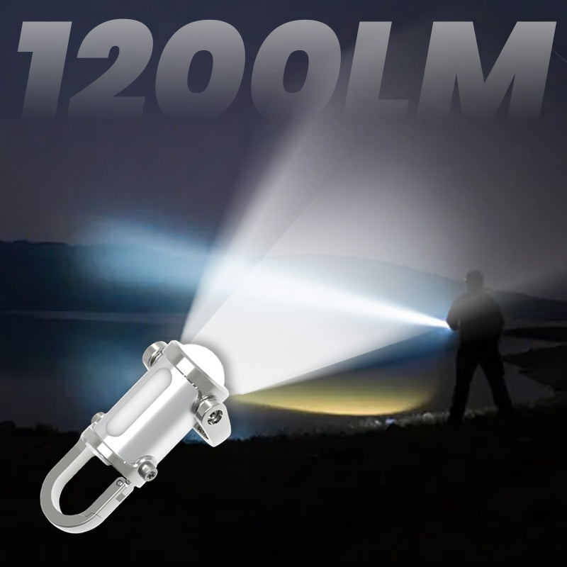 🔥Aanbieding🔥1200LM superheldere mini-sleutelhangerzaklamp waterdicht