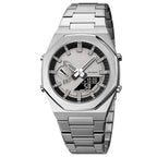 💖Most popular in 2025💖Men's stylish business quartz watch with world time, stopwatch, five alarms, date display and day of the week function