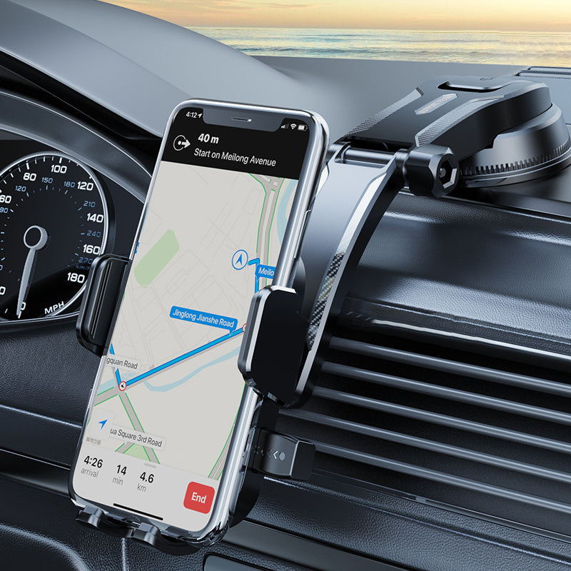 Support de téléphone de voiture multifonctionnel à ventouse