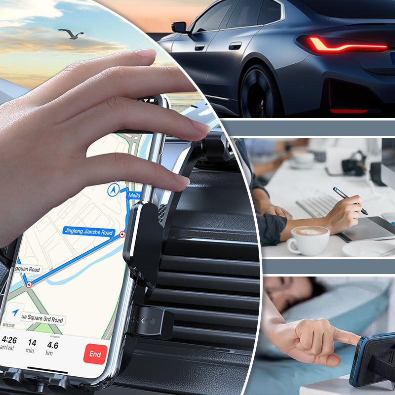Support de téléphone de voiture multifonctionnel à ventouse