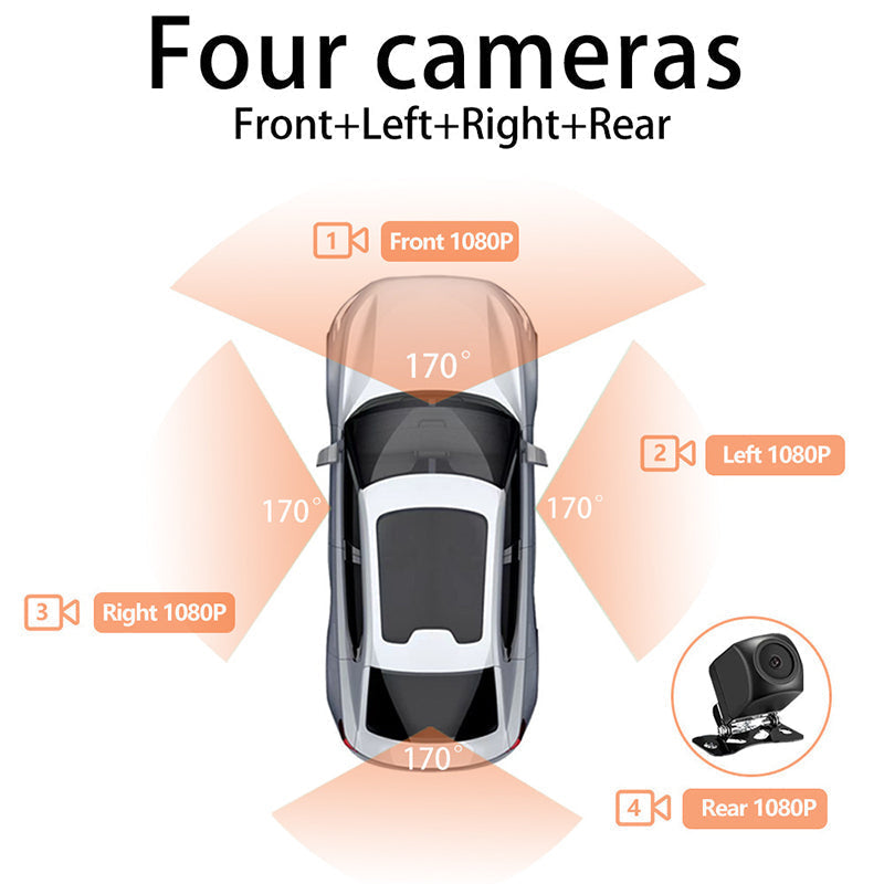 💥Offres spéciales sur les nouveaux produits 2025💥 Enregistreur de voiture 4 canaux 1080P