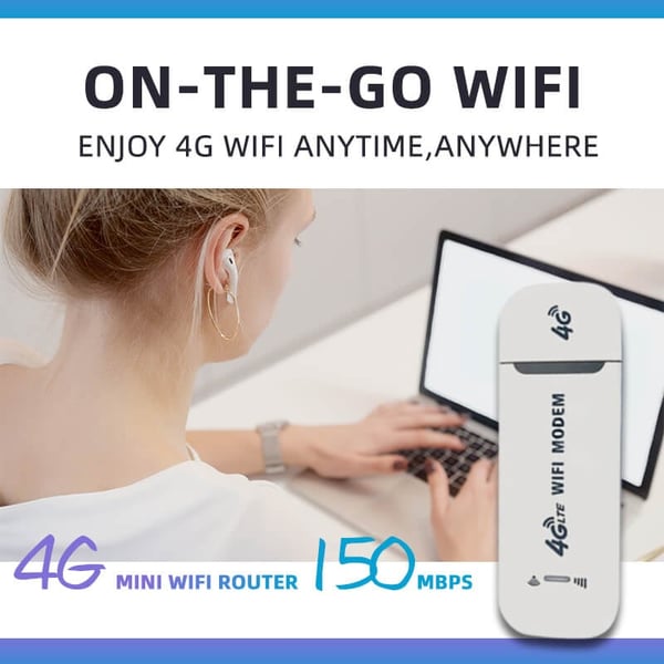 🎉LAST DAY SALE 50% OFF🔥4G LTE Router Wireless USB Mobile Broadband⚡ 150Mbps Wireless Network Card Adapter
