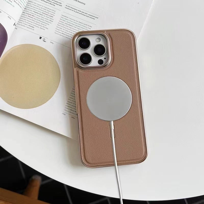 🔥Hot Sale🔥Magnetische oplaadcase van leer voor iPhone