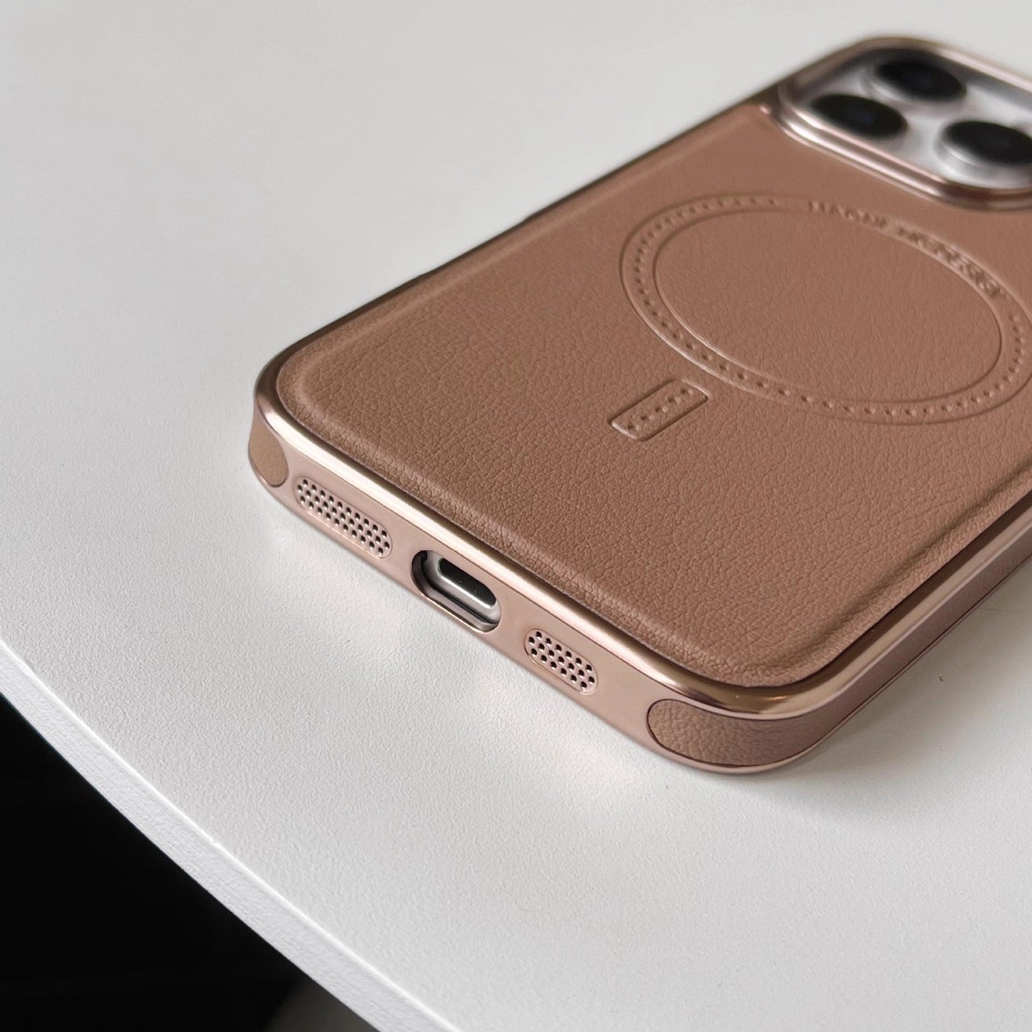🔥Hot Sale🔥Magnetische oplaadcase van leer voor iPhone
