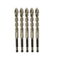 🔥4-Piece Diamond Grit Drill Bit Set - Tile/Glass/Marble/Concrete Drill Bits (2025 Upgraded 4-Flute Eccentric Design)