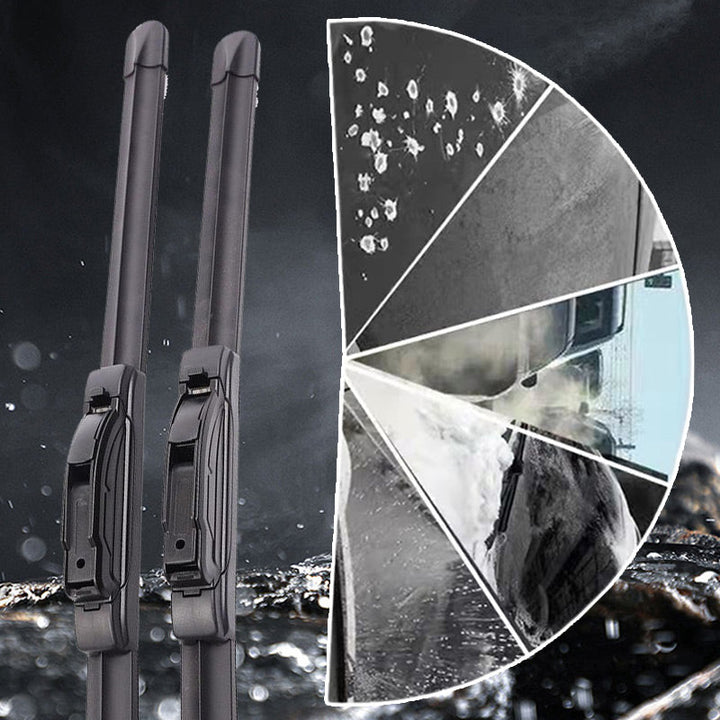 🚗Multi-Function Boneless Double Rubber Strip Wiper