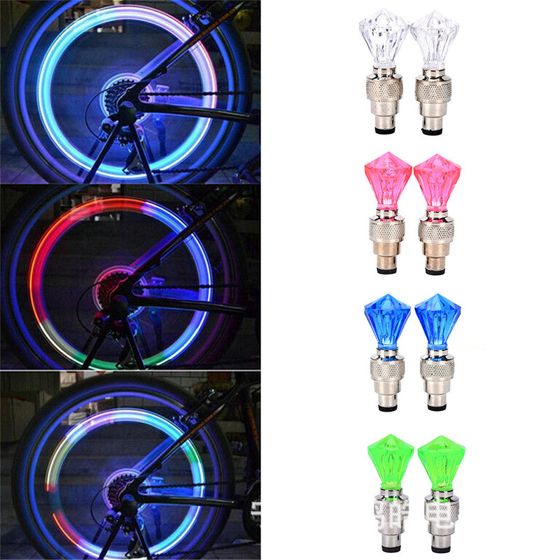 8Pcs Motorcycle Water Resistant Wheel Tire Light Lamp
