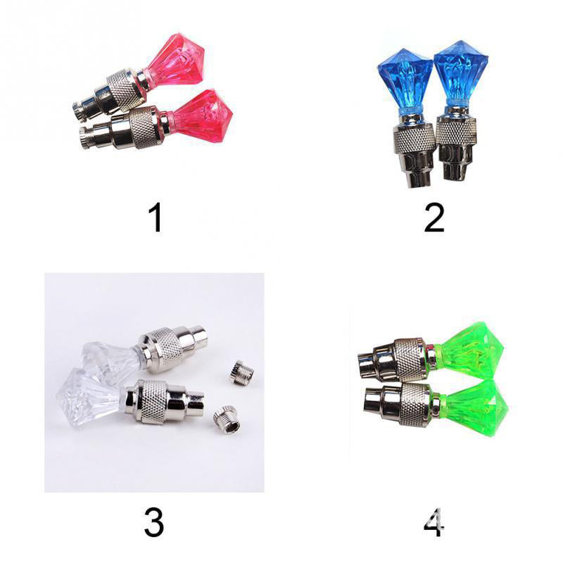 8Pcs Motorcycle Water Resistant Wheel Tire Light Lamp
