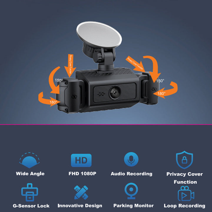 🔥New Arrival 2025🔥4-Channel HD Dash Cam with Night Vision