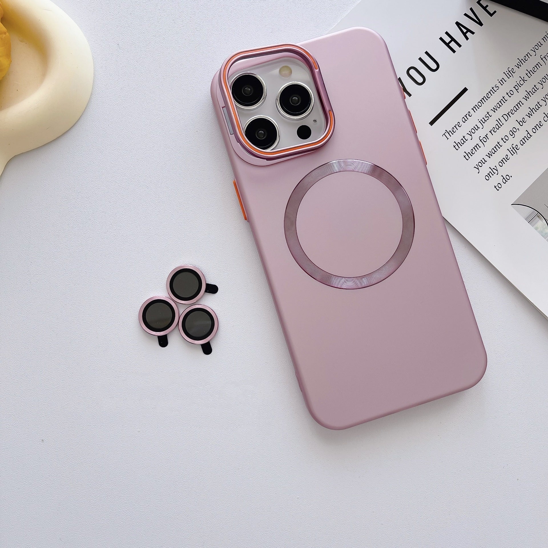 Wireless Charging Phone Case with Lens Film