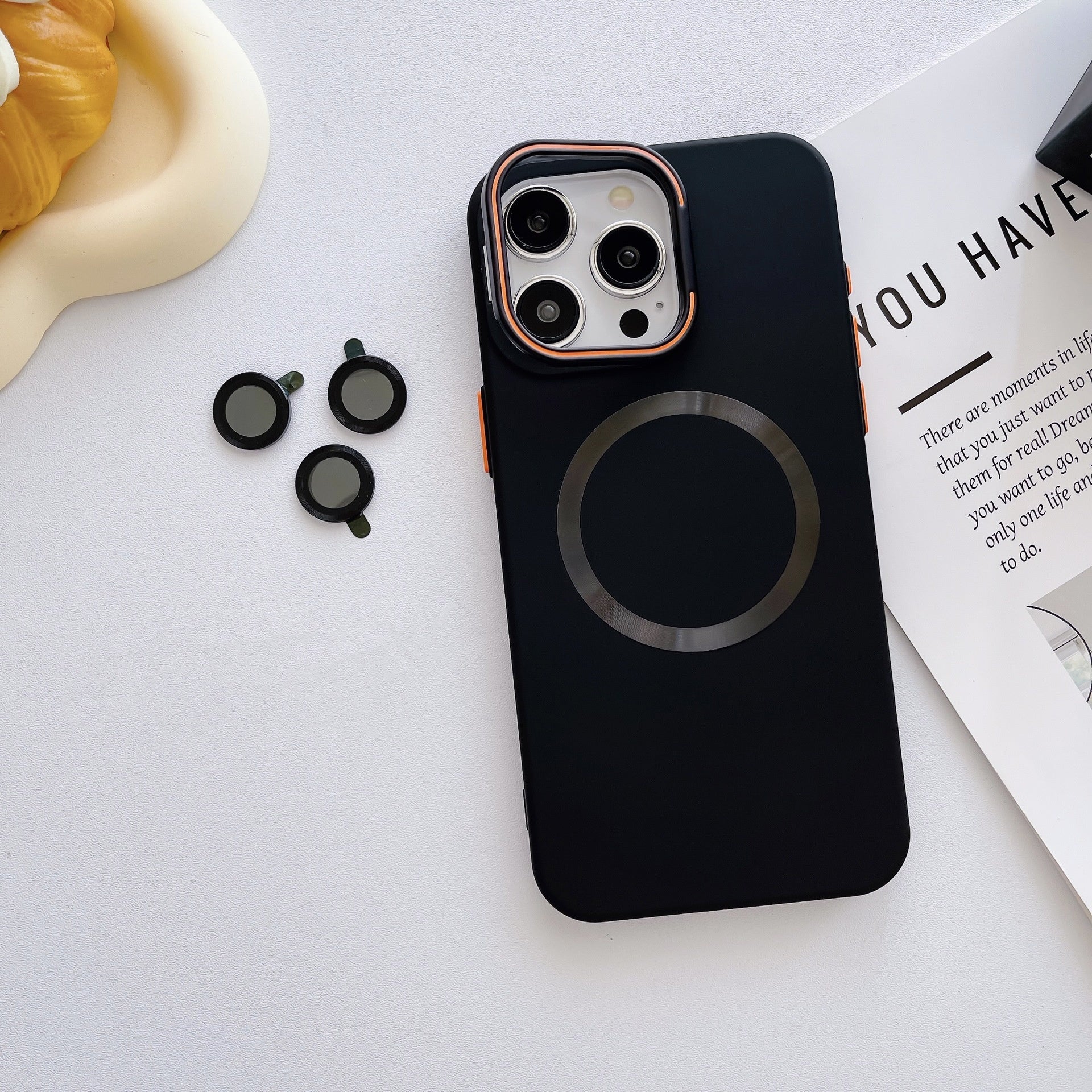 Wireless Charging Phone Case with Lens Film
