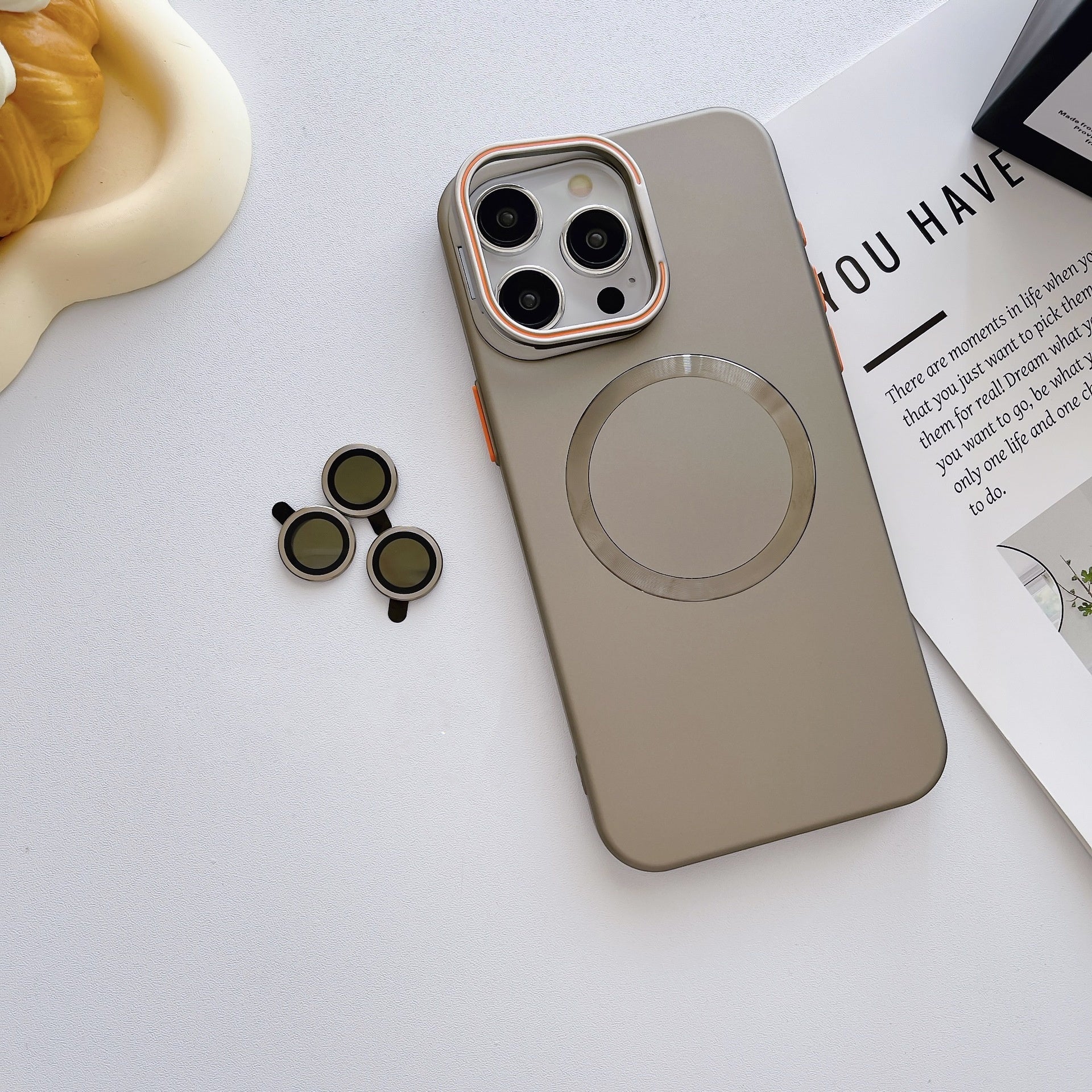 Wireless Charging Phone Case with Lens Film