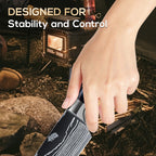 Multi-Use Kitchen Knife with Wooden Handle