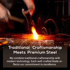 Multi-Use Kitchen Knife with Wooden Handle