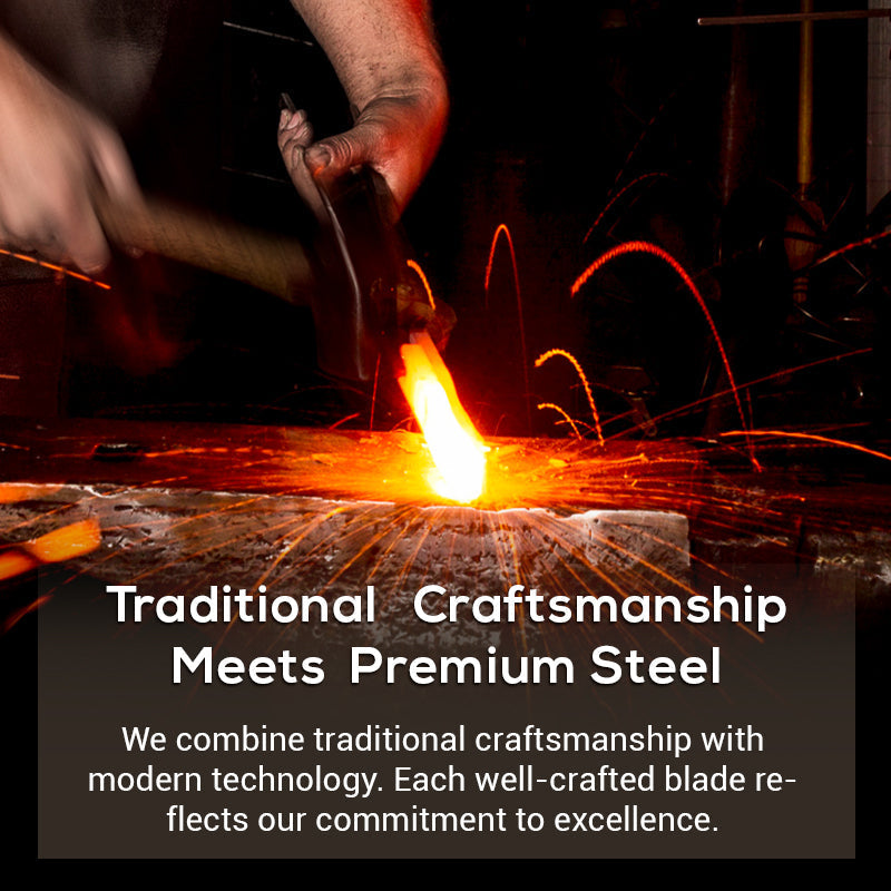 Multi-Use Kitchen Knife with Wooden Handle