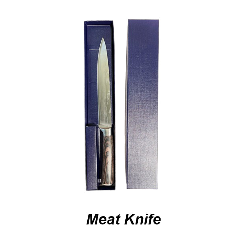 Multi-Use Kitchen Knife with Wooden Handle