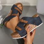 Women's Fashion Cutout Platform Wedge Sandals