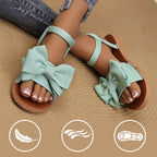 👡🌸Women's Fashion Bow Flat Sandals - 50% OFF for Goddess Day! Elegant Design🌸Comfortable Wear, Summer Essential!