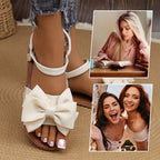 👡🌸Women's Fashion Bow Flat Sandals - 50% OFF for Goddess Day! Elegant Design🌸Comfortable Wear, Summer Essential!