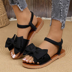 👡🌸Women's Fashion Bow Flat Sandals - 50% OFF for Goddess Day! Elegant Design🌸Comfortable Wear, Summer Essential!