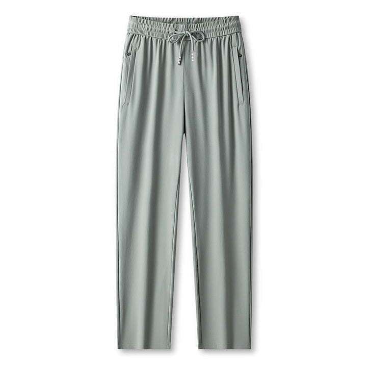 Ice Feel Quick-Dry Athletic Pants – Cooling Fabric, Loose Fit &amp; Moisture-Wicking (M–4XL) 🌿👖