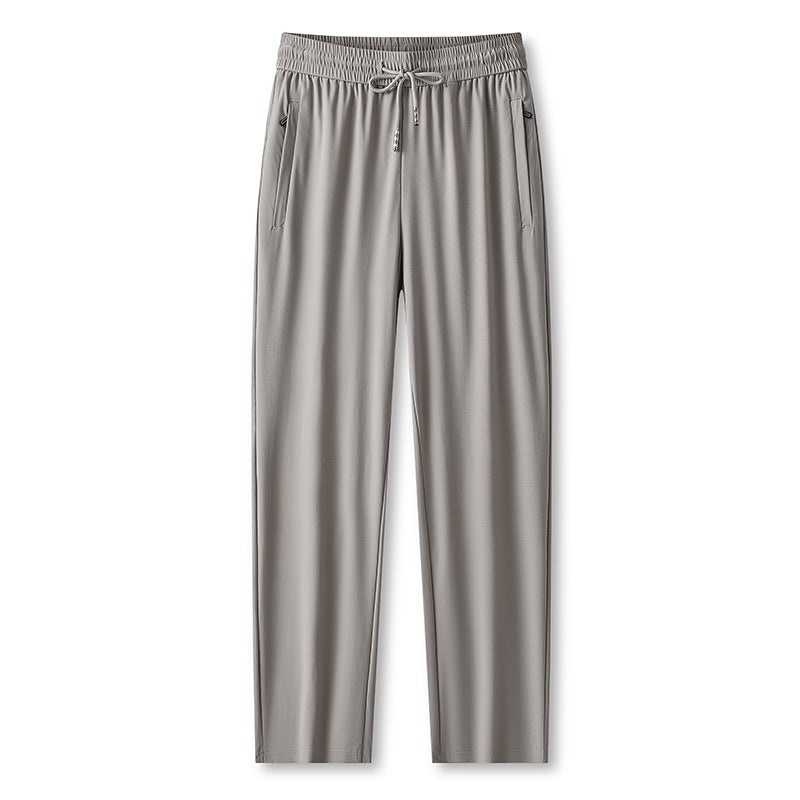 Ice Feel Quick-Dry Athletic Pants – Cooling Fabric, Loose Fit &amp; Moisture-Wicking (M–4XL) 🌿👖