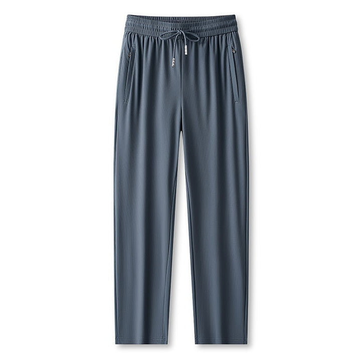 Ice Feel Quick-Dry Athletic Pants – Cooling Fabric, Loose Fit &amp; Moisture-Wicking (M–4XL) 🌿👖