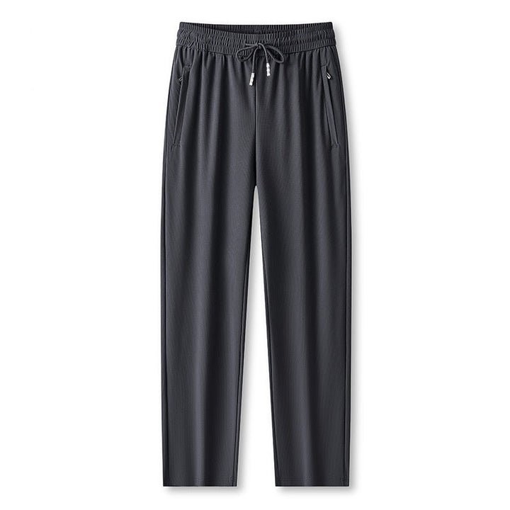 Ice Feel Quick-Dry Athletic Pants – Cooling Fabric, Loose Fit &amp; Moisture-Wicking (M–4XL) 🌿👖