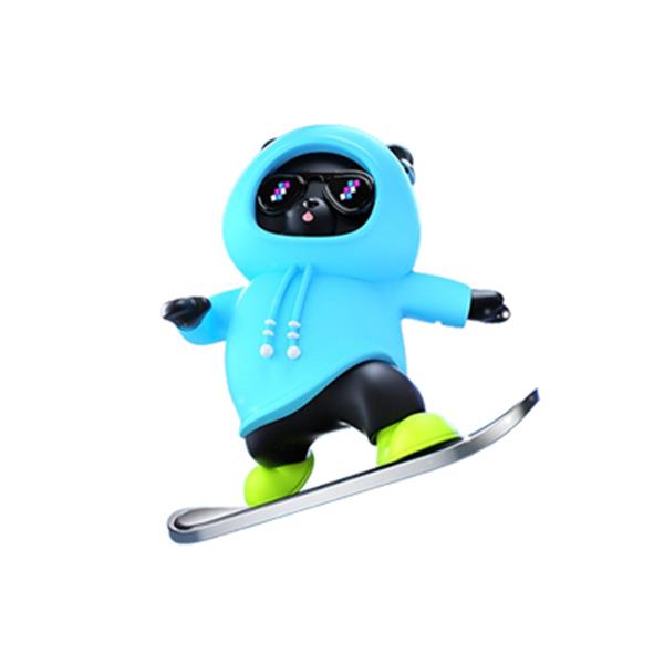 Cartoon Bear Skateboard Doll