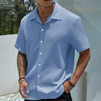 Men's Textured Button Front Shirt