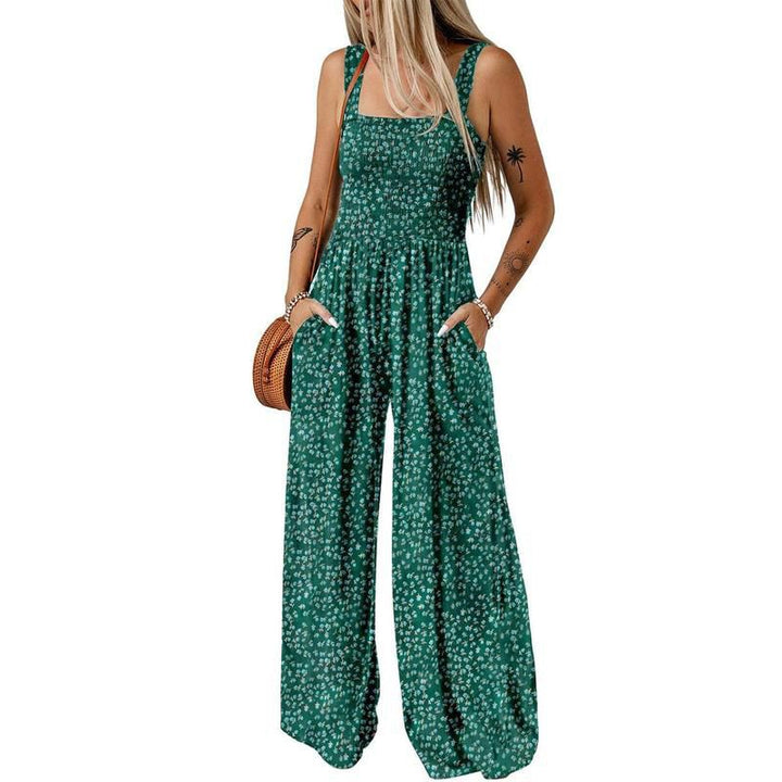 🎨Damkläder med tryck och ärmlös jumpsuits