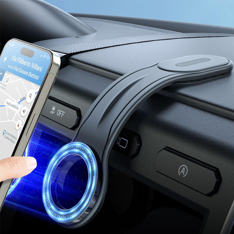 Support de téléphone magnétique pliable pour voiture