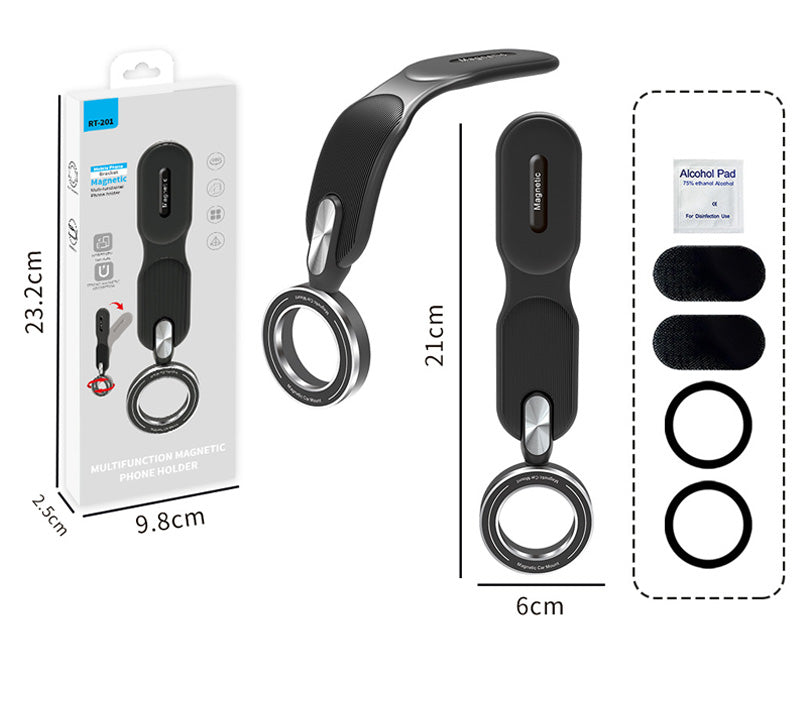 Support de téléphone magnétique pliable pour voiture