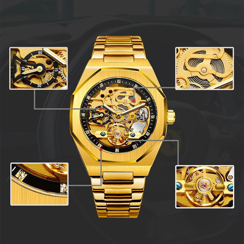 🎀2025 Spring Half Price Sale⌚Men’s Luxury Skeleton Mechanical Watch😍